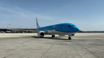 מטוס KLM בנתב״ג שנחת אתמול לראשונה מאז תחילת המלחמה