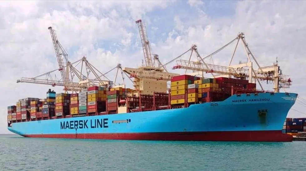 אניית מארסק Maersk Hangzhaou. פקדה לאחרונה את נמלי ישראל