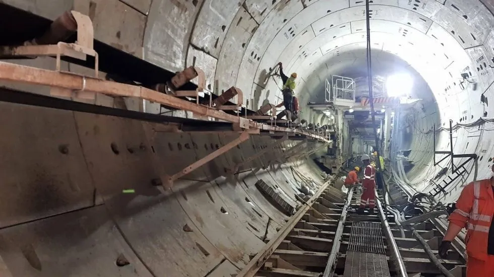 עבודות הרכבת הקלה בתל אביב. תמונת ארכיון 