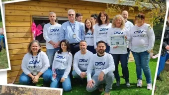 עובדי DSV התנדבו לפעילות בבית הספר לחינוך מיוחד בחיפה