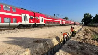 עבודות תשתית ברכבת ישראל. הכפלת מסילות החוף