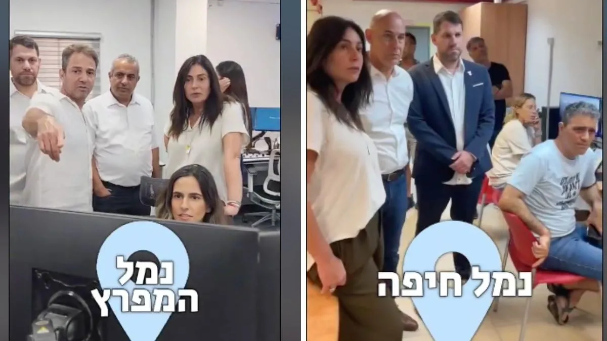 שרת התחבורה רגב בביקור בנמל חיפה ובנמל המפרץ SIPG